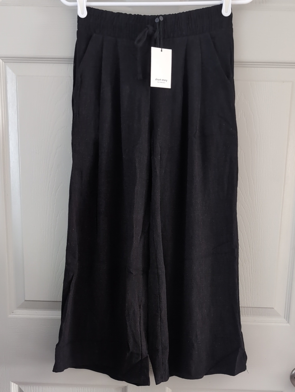 Frey By Short Story Linen Wide Leg Cropped Pant 24"- SP